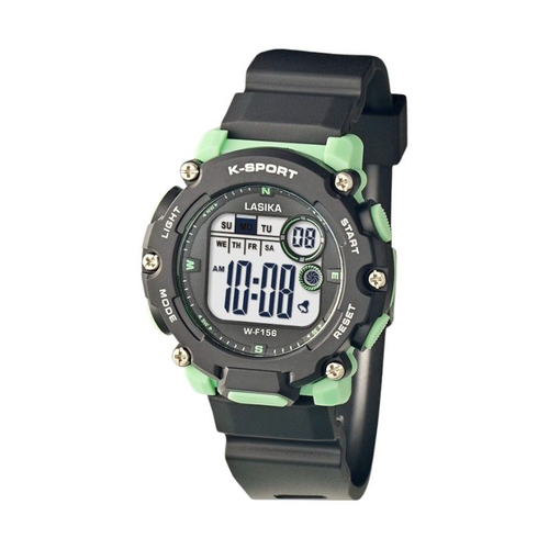 Ψηφιακό ρολόι χειρός - LS156 - Lasika - 817445 - Black/Green