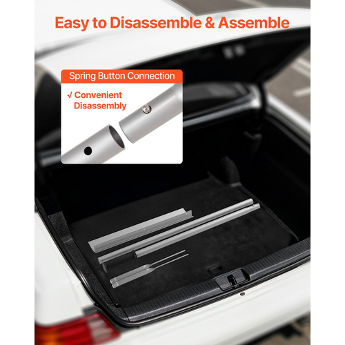 Τσουγκράνα τοπίου VEVOR, λαβή 1510 mm, κεφαλή πλάτους 508 mm, μεγάλο αλφάδι αλουμινίου βαρέως τύπου, εργαλείο τσουγκράνας ασφάλτου για ισοπέδωση ασφάλτου και εδάφους, οδοστρώματα σκυροδέματος, ισοπέδωση άμμου, χωρίς δόντια