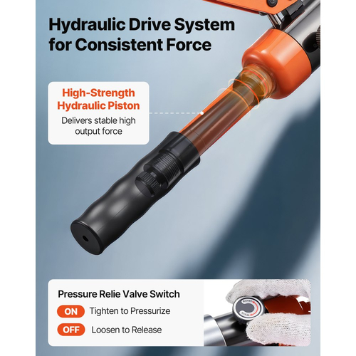 Εργαλείο πτύχωσης υδραυλικών σωλήνων VEVOR, πτύχωση εξαρτημάτων σωλήνων PEX και αλουμινίου-πλαστικού με σιαγόνες TH16 TH20 TH26 TH32 και θήκη μεταφοράς, κιτ εργαλείων πτύχωσης για υδραυλικές επισκευές και εγκαταστάσεις