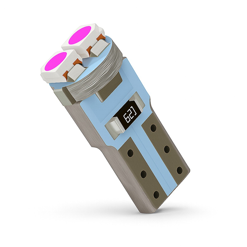 VenCore 3216-10043 - T5 W3W - Λάμπα LED για Βάση T5 W3W 2 SMD 3528 0.6W 40 Lumen 12 Volt Ροζ