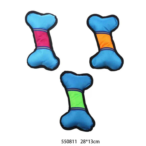 Υφασμάτινο παιχνίδι σκύλου κόκκαλο - 28x13cm - 12pcs - 550811