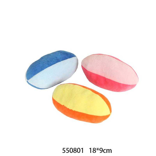 Λούτρινο παιχνίδι σκύλου μπάλα - 18x9cm - 12pcs - 550801