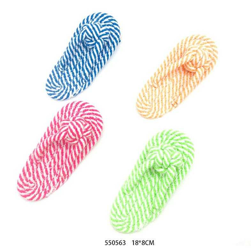 Παιχνίδι σκύλου σαγιονάρα από σχοινί - 18x8cm - 12pcs - 550563