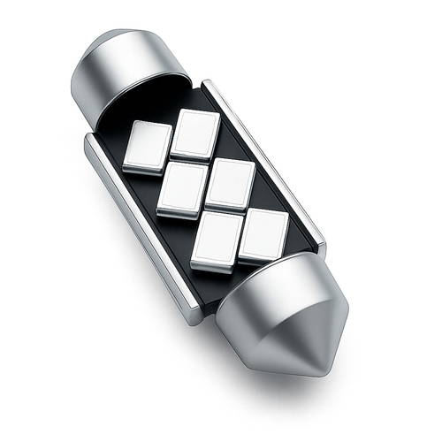 VenCore 3216-10096 - C5W Festoon 36mm - Λάμπα LED Σωληνωτή για Βάση C5W 36mm Festoon 6 SMD 5630 1.5W 260 Lumen 12 Volt Γαλάζιο Ice Blue