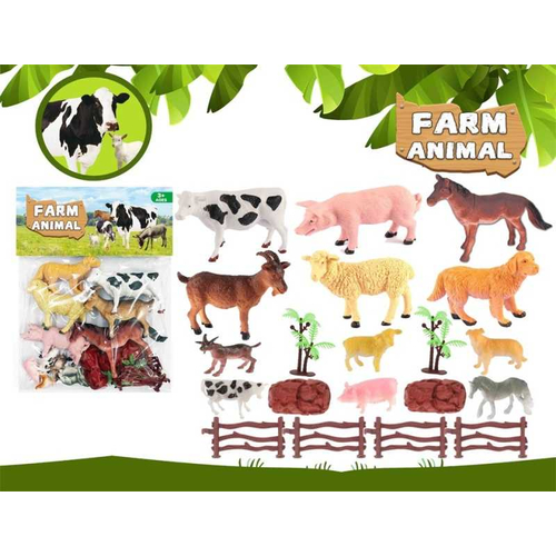 Σετ φιγούρες ζώων φάρμας - 20pcs - 146-61E - 917521