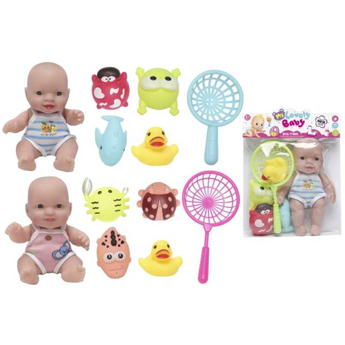 Κούκλα μωρό με σετ παιχνιδιών μπάνιου - 0812-2708 - 917415