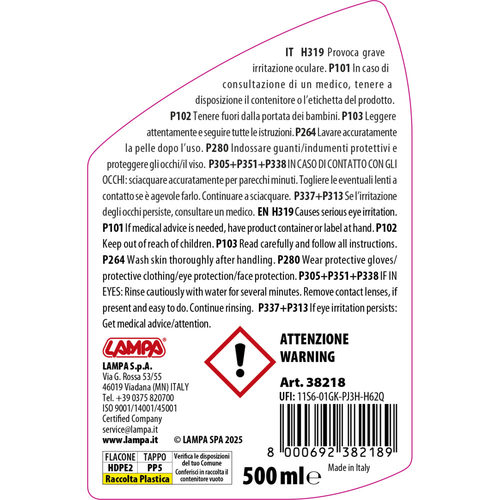 Pilot Πρόσθετο κατά της Κρυσταλλοποίησης AdBlue - 500 ml 1τεμ (L3821.8)