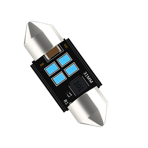 VenCore 3216-10136 - C5W Festoon CanBus Gen4 31mm - Λάμπα LED Σωληνωτή για Βάση C5W 31mm Festoon CanBus Gen4 4 SMD 3020 1.35W 180 Lumen 8-48 Volt Γαλάζιο Ice Blue