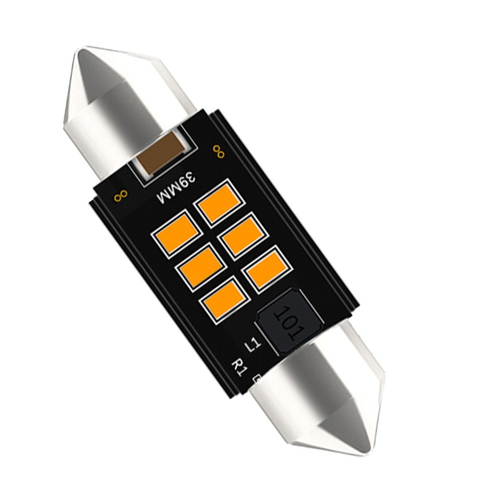 VenCore 3216-10154 - C5W Festoon CanBus Gen4 39mm - Λάμπα LED Σωληνωτή για Βάση C5W 39mm Festoon CanBus Gen4 6 SMD 3020 2W 290 Lumen 8-48 Volt Πορτοκαλί
