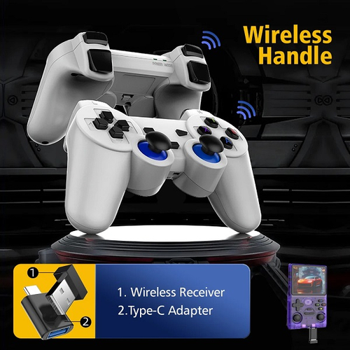 Φορητή κονσόλα παιχνιδιών με χειριστήρια - M18 Pro - 813768 - White