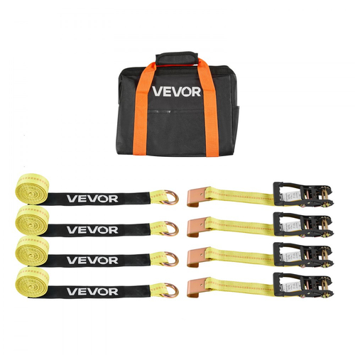 Κιτ πρόσδεσης τάκου τροχού VEVOR, σύστημα πρόσδεσης μοτοσικλέτας τύπου ελαστικού, κιτ πρόσδεσης αυτοκινήτου με επίπεδο γάντζο, αντοχή σε θραύση 4540 kg & φορτίο εργασίας 1512 kg, ιμάντας πρόσδεσης τρέιλερ για ATV, SUV, ρυμουλκούμενα