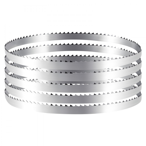 Λεπίδα πριονοκορδέλας VEVOR, μήκος 1832 mm, λεπίδα πριονοκορδέλας 4 TPI με 18 αιχμηρά δόντια σκληρυμένα HRC, χάλυβας άνθρακα υψηλής αντοχής SK5, πλάτος 12,7 mm, αντικατάσταση για τις κύριες μάρκες πριονοκορδέλας ξυλουργικής, συσκευασία 1 τεμαχίου