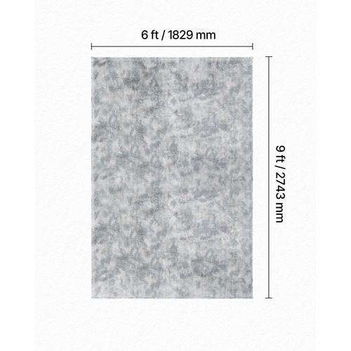 Χαλιά εσωτερικού χώρου VEVOR για βελούδινα δωμάτια, μαλακό βελούδινο χαλί 1,83x2,74 μ., χαλιά FFurry Shag για σαλόνι, υπνοδωμάτιο, μοντέρνο χαλί αισθητικής με μακρύ πέλος, που δεν ρίχνει, ανθεκτικό στην ολίσθηση, ανοιχτό γκρι Tie-Dye