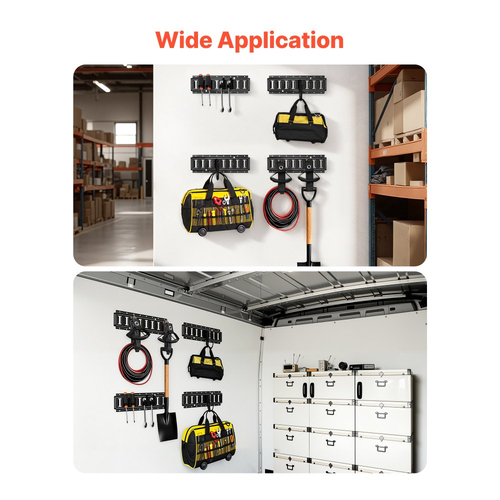 Κιτ ράγας πρόσδεσης VEVOR E-Track, 4 ράγες ράγας E 0,4 m, 2 γάντζοι σχήματος U, 2 βάσεις εργαλείων, 2 στηρίγματα ραφιών ράγας, 2 βάσεις ελαστικών, 2 δακτύλιοι αποθήκευσης καλωδίων, 8 καπάκια άκρων και 1 τσάντα, κατάλληλο για φορτηγά και ρυμουλκούμενα