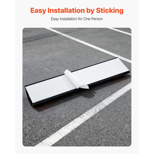 Στοπ στάθμευσης VEVOR, Βοήθημα στάθμευσης βαρέως τύπου 406 mm 2 τεμαχίων για γκαράζ, Στοπ δαπέδου γκαράζ PP με ανακλαστικές ταινίες, Οχήματα, Gadgets για αυτοκίνητα, βαν, φορτηγά, στοπ οδηγών ελαστικών, προφυλακτήρες