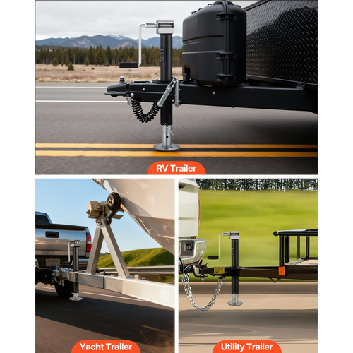 Γρύλος ρυμούλκησης VEVOR 2267 kg A-Frame, κάθετη διαδρομή 381 mm, γρύλος ανύψωσης ρυμούλκησης με ρυθμιζόμενο πόδι πτώσης 7 επιπέδων και υποδοχή τρυπανιού, συμβατός με ασύρματο τρυπάνι, κατάλληλος για τροχόσπιτα, οχήματα πολλαπλών χρήσεων και ρυμουλκούμενα σκαφών αναψυχής