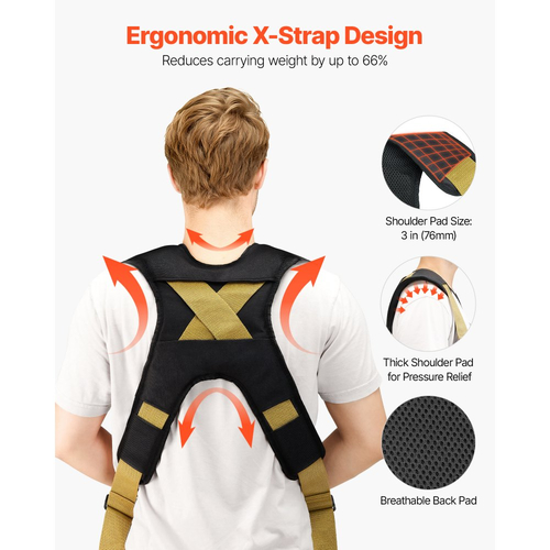 Ιμάντες Μετακίνησης VEVOR, Υποστηρίζει έως 453,6 kg, Σύστημα Ανύψωσης και Μετακίνησης 2 Ατόμων με 2 Ιμάντες Ζώνης & 2 Ιμάντες Φέρουσας Φόρτισης, Ρυθμιζόμενοι Ιμάντες Ανύψωσης για Μετακίνηση Επίπλων, Συσκευών, Στρωμάτων