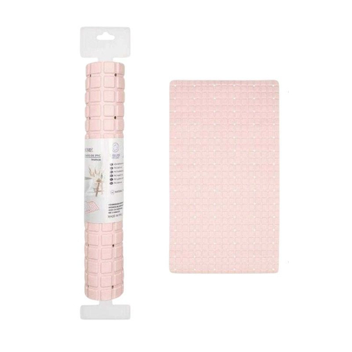 Αντιολισθητικό πατάκι μπάνιου - M0826 - 36x66cm - Light Pink - 21087