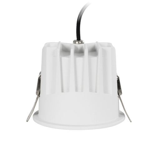 GLOBOSTAR® DUSTY 60341 Χωνευτό Downlight Σποτ LED 12W 1320lm 45° AC 220-240V Αδιάβροχο IP65 Θερμό Λευκό 2700K - Bridgelux COB Chip & TÜV SÜD Driver - Λευκό & Μαύρο Ματ - Μ8 x Π8 x Υ7.5cm / Q7.5cm - 5 Χρόνια Εγγύηση