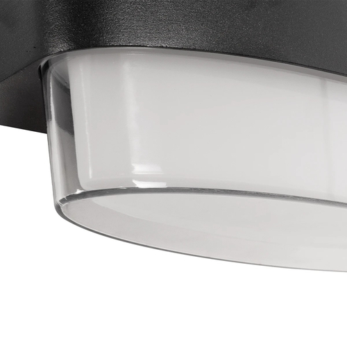 GLOBOSTAR® EMPIRE 60782 Μοντέρνο Φωτιστικό Τοίχου - Απλίκα LED 12W 1260lm 120° AC 220-240V Αδιάβροχο IP65 Φυσικό Λευκό 4500K - Bridgelux SMD Chip & TÜV SÜD Driver - Μαύρο Ματ - Μ18.5 x Π12 x Υ8.5cm - 3 Χρόνια Εγγύηση