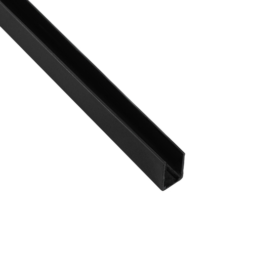 kelvo® NEONPRO KLV-101-0066 Βάση Στήριξης για Neon Flex - Μαύρο Ματ - Μ300 x Π0.8 x Υ1.3cm - Πακέτο 5 Τεμαχίων
