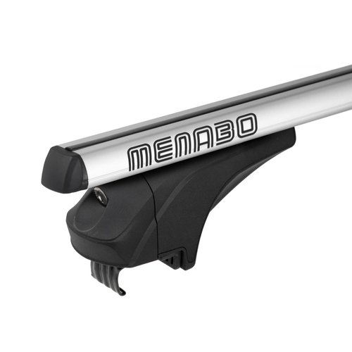 MENABO ΜΠΑΡΕΣ ΑΛΟΥΜΙΝΙΟΥ ARIEM 118.5 cm ΣΕ ΑΣΗΜΙ ΧΡΩΜΑ ΓΙΑ Audi A3 (8VA) Sportback 5 doors 2013> ΜΕ FLUSH ή RAISED RAILS - 2 ΤΕΜ. (14700/MB)