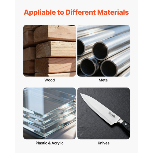 Τριβείο με ιμάντα VEVOR 76mm x 2007 mm, 2100W 900RPM Βιομηχανικής ποιότητας, με ρυθμιζόμενη γωνία 0° - 45° και θύρα συλλογής σκόνης για επαγγελματική ξυλουργική και μεταλλουργία