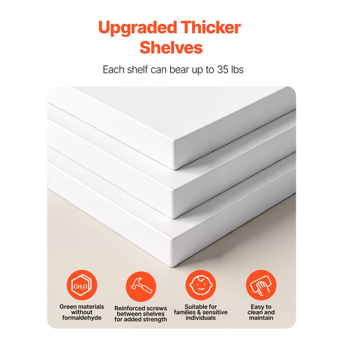 VEVOR 5 επιπέδων περιστρεφόμενος πύργος παπουτσιών, περιστρεφόμενη παπουτσοθήκη 360°, περιστρεφόμενη στρογγυλή καρουζέλ αποθήκευσης, ανεξάρτητη οργανωτική βιτρίνα Lazy Susan για υπνοδωμάτιο, σαλόνι, είσοδο, ντουλάπα, λευκό