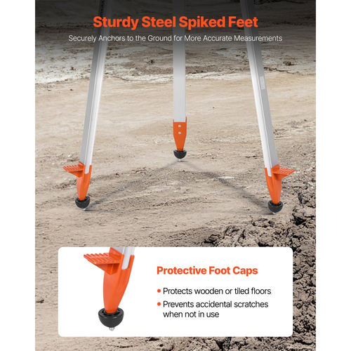 Κιτ περιστροφικού λέιζερ επιπέδου VEVOR, με τρίποδο + μετρητή σταδίου, κόκκινη δέσμη, εύρος 984 ft, ρυθμιζόμενη κλίση, περιστροφή 360 μοιρών, ευέλικτη γωνία σάρωσης, ακριβής μέτρηση με θήκη μεταφοράς δέκτη τηλεχειριστηρίου