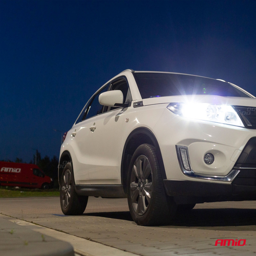 Amio - Λάμπες Led Η7 12V/24V 44W 6.500K 3.800lm COB - 2 τεμ. (02844/AM)