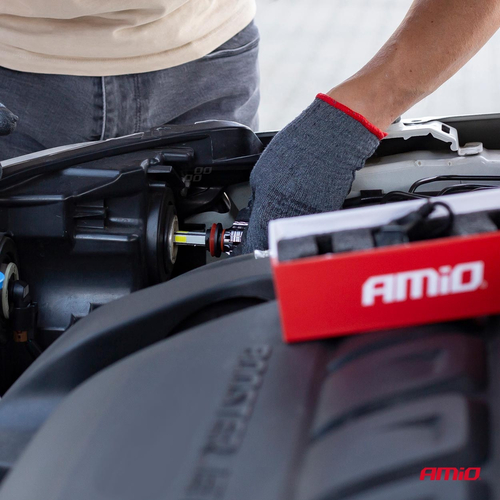 Amio - Λάμπες Led Η7 12V/24V 44W 6.500K 3.800lm COB - 2 τεμ. (02844/AM)