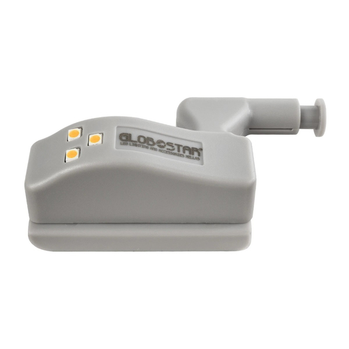 GloboStar® CLOSET 79641 Φωτιστικό Ντουλάπας LED για Μεντεσέ με Διακόπτη On/Off Κουμπωτό με Μπαταρία(Δεν συμπεριλαμβάνεται) - Θερμό Λευκό 2700K - Μ7 x Π4 x Υ2.5cm