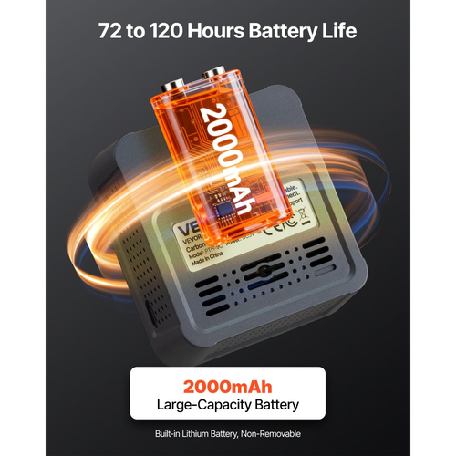 Συσκευή παρακολούθησης διοξειδίου του άνθρακα VEVOR, ελεγκτής CO2 με ένδειξη θερμοκρασίας και υγρασίας, καλώδιο αισθητήρα NDIR 4,57 μέτρων, ανιχνευτής διοξειδίου του άνθρακα, αισθητήρας CO2 για εξωτερικούς χώρους, σπίτι, γραφείο, αυτοκίνητο, επιτοίχια χρήση