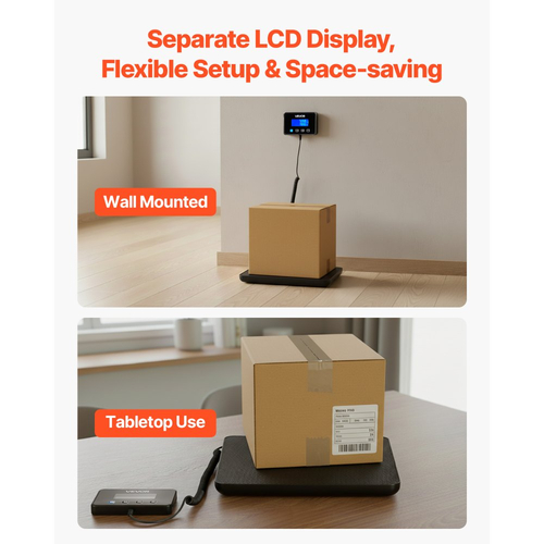 Ψηφιακή ζυγαριά VEVOR, διπλής ακρίβειας 10 g/100 g, επαγγελματική ζυγαριά βάρους 200 kg με λειτουργία συγκράτησης/απόβαρου και οθόνη LCD, κατάλληλη για δέματα, γραμματόσημα, αποσκευές, μπαταρία και καλώδιο φόρτισης.