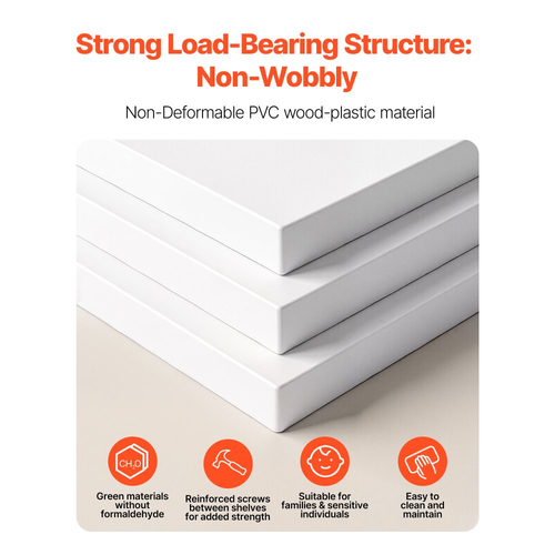 VEVOR 7 Επίπεδη Περιστρεφόμενη Ράφι Παπουτσιών με Ρόδες, Κινητό Καρουζέλ 360°, Ράφι Ντουλάπας Lazy Susan Organizer για Σαλόνι, Είσοδος, Λευκό