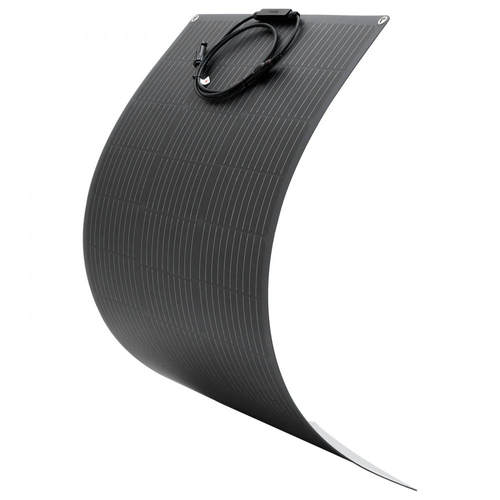 Εύκαμπτο ηλιακό πάνελ VEVOR, ημιεύκαμπτο εύκαμπτο μονοκρυσταλλικό ηλιακό πάνελ 100W, μονοφωνικός φορτιστής αυτόνομου δικτύου με απόδοση 23% και έξοδο MC4, αδιάβροχο IP67 για καμπύλες επιφάνειες καμπίνας θαλάσσιων τροχόσπιτων