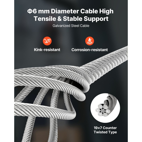 Ηλεκτρικό βαρούλκο ανύψωσης VEVOR 2 σε 1, χωρητικότητας 300 kg, φορητός γερανός με βαρούλκο 1500W, ύψος ανύψωσης 30 m, 18,9 m/min με ενσύρματο και ασύρματο τηλεχειριστήριο για εργοστάσιο, αποθήκη, γκαράζ