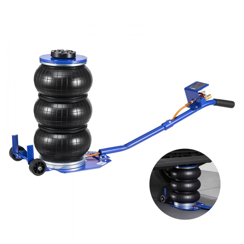 Αερόσακος VEVOR, Τριπλός Αερόσακος 3 Τόνων, Αερόσακος με Έξι Χαλύβδινους Σωλήνες, Ανύψωση Έως 450 mm, Πνευματικός Γρήγορης Ανύψωσης 1-6 s με Μακριά Λαβή & Ελαστικό Μαξιλάκι για Επισκευές Αυτοκινήτων, SUV, Pick-up Φορτηγών, Συνεργεία