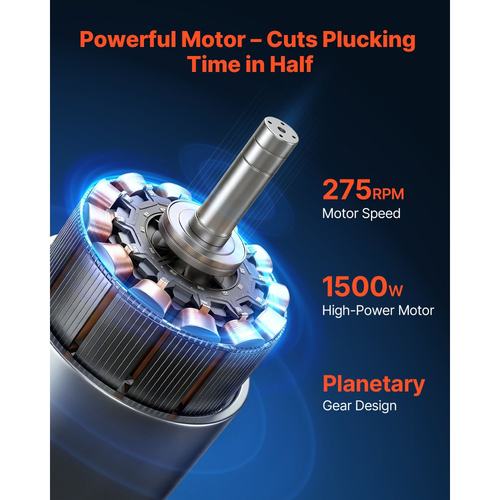 Μηχανή απολέπισης κοτόπουλων VEVOR, τύμπανο 19,7 ιντσών, 2HP & 275RPM ηλεκτρική μηχανή απολέπισης κοτόπουλων με 106 μαλακά δάχτυλα & τροχούς μεταφοράς, αφαίρεση φτερών από ανοξείδωτο ατσάλι για επεξεργασία 2-4 νεοσσών μία φορά