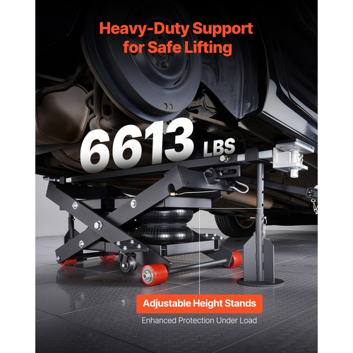Φορητός ανυψωτήρας αυτοκινήτου VEVOR Air, χωρητικότητας 3 τόνων, μέγιστο ύψος 550 mm, ρυθμιζόμενος φορητός ανυψωτήρας αυτοκινήτου με αερόσακους, βάσεις στήριξης, τάκους τροχών, ελαστικά μαξιλαράκια, βαρέως τύπου για sedan, SUV, φορτηγά