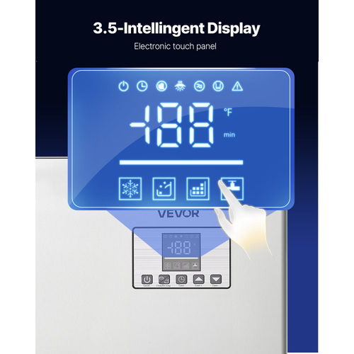 Επαγγελματική παγομηχανή VEVOR, παγομηχανή 250KG/24H με δοχείο αποθήκευσης από ανοξείδωτο χάλυβα 136KG, αυτόματος αυτοκαθαριζόμενος παγομηχανή με οθόνη αφής για μπαρ, καφέ, εστιατόριο, επιχειρήσεις, εμπορικές δραστηριότητες