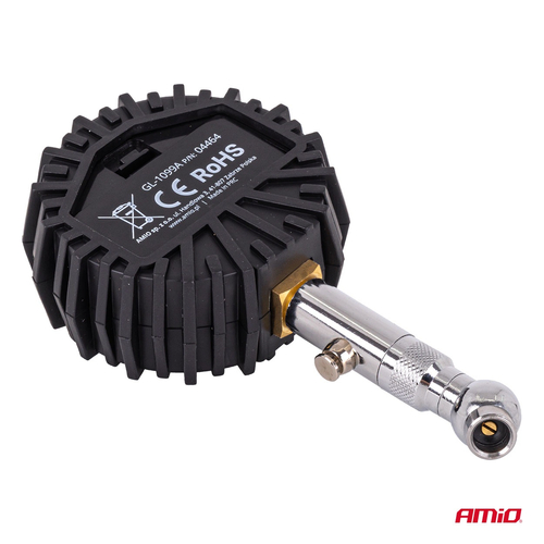 Amio - Ψηφιακό Μανόμετρο Πίεσης Ελαστικών 17 bar με Περιστρεφόμενη Κεφαλή & Βαλβίδα Εκτόνωσης - 1τεμ. (04464/AM)