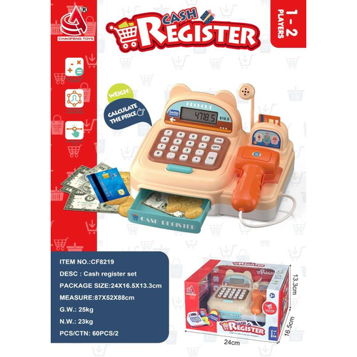 Παιδική ταμειακή μηχανή σούπερ μάρκετ με αξεσουάρ - CF8219 - 917288