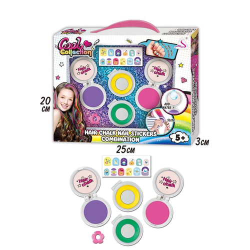 Παιδικό σετ βαφής μαλλιών με κιμωλία - J-2014 - 917505