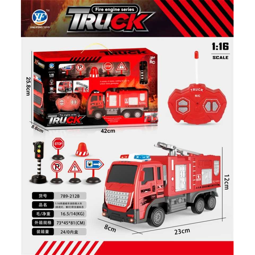 Τηλεκατευθυνόμενο όχημα Πυροσβεστικής - 789-212B27 - 1:16 - 917542