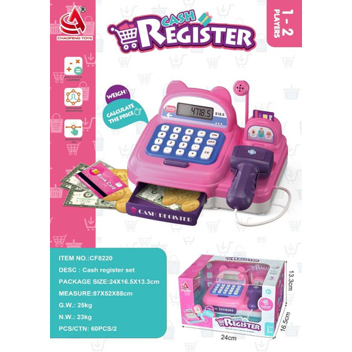 Παιδική ταμειακή μηχανή σούπερ μάρκετ με αξεσουάρ - CF8220 - 917289