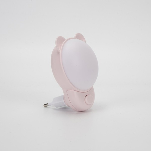 ΦΩΤΑΚΙ ΝΥΚΤΟΣ ΜΕ ΔΙΑΚΟΠΤΗ LED ΑΡΚΟΥΔΑΚΙ ΡΟΖ 1.2W