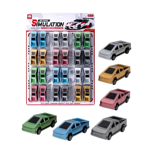 Σετ αυτοκινητάκια με Pull Back - 24pcs - 399-878B - 917336