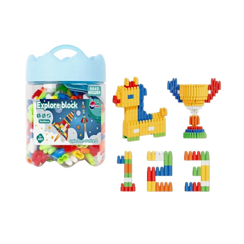 Σετ κατασκευών DIY με τουβλάκια - 320pcs - 8645 - 917515