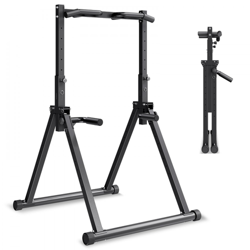 VEVOR Pull Up Bar, Φορητός Σταθμός Pullup Bar Χωρητικότητας 150kg, Ελεύθερες Μπάρες Pullup με Τριγωνική Δομή & Σωλήνα από Ανθεκτική Ατσάλι, Ρύθμιση Ύψους 9 Επιπέδων με Βαρύτητα, Γυμναστική για Χέρια, Πλάτη